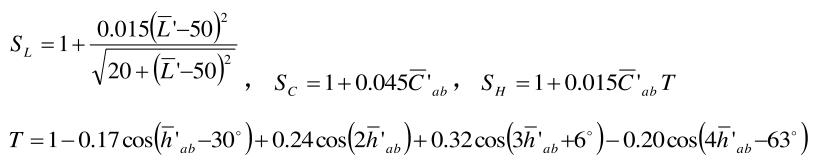 SL，SC和SH计算公式